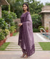 Purple Cotton Blend Printed Ready to Wear Patiala Salwar Suit