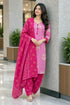 Baby Pink Cotton Blend Printed Ready to Wear Patiala Salwar Suit