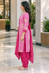 Baby Pink Cotton Blend Printed Ready to Wear Patiala Salwar Suit