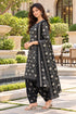 Black Cotton Blend Printed Ready to Wear Patiala Salwar Suit