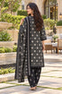 Black Cotton Blend Printed Ready to Wear Patiala Salwar Suit