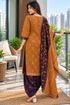 Mustard Cotton Blend Printed Ready to Wear Patiala Salwar Suit