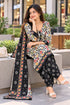 Off White Cotton Blend Printed Ready to Wear Patiala Salwar Suit