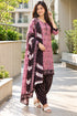 Dusty Pink Cotton Blend Printed Ready to Wear Patiala Salwar Suit