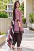 Dusty Pink Cotton Blend Printed Ready to Wear Patiala Salwar Suit