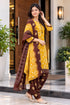 Mustard Cotton Blend Printed Ready to Wear Patiala Salwar Suit