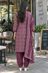 Wine Cotton Blend Printed Ready to Wear Patiala Salwar kurta sets women RW5285WN0926