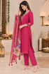 Rajnandini-Women's-Mul-Chanderi-with-Inner-Resham-Thread-Embroidered-Straight-Kurta-&-Pant-With-Dupatta-ST326PN0826