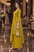 Yellow Silk Blend with Inner Embroidered Beads Work Straight Kurta & Pant With Dupatta