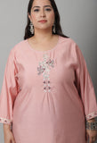 Muslin Embroidered Kurti