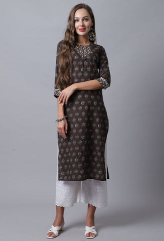 Pure Cambric Cotton Jaipuri Printed Kurti