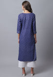 Pure Cotton with Zari Weaving Jaipuri Printed Kurti