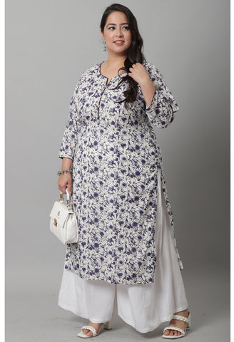 Pure Cambric Cotton Jaipuri Printed Kurti