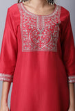 Cotton Silk Heavy Embroidery Kurti