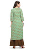 Sage Green Cotton Jaipuri Printed Kurti