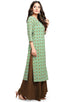 Sage Green Cotton Jaipuri Printed Kurti