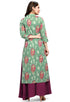 Sage Green Pure Cotton Jaipuri Printed Kurti