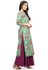 Sage Green Pure Cotton Jaipuri Printed Kurti