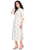 White Pure Cambric Cotton Jaipuri Printed Kurti