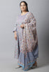 Pure Cambric Cotton Printed Plus Size Kurta Set With Dupatta
