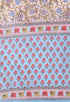 Blue Pure Cambric Cotton Printed Kurta Set With Dupatta