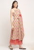 Multicolor Pure Cambric Cotton Printed Kurta Set With Dupatta