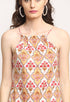 Multicolor Pure Cambric Cotton Printed Kurta Set With Dupatta