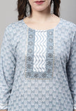 Pure Cotton Jaipuri Printed Kurta Set With Dupatta