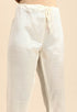 White chanderi silk Embroidered Unstitched Salwar Suit Material