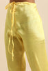 Yellow chanderi silk Embroidered Unstitched Salwar Suit Material