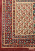 White And Maroon Pure Jaipuri Cambric Cotton Printed Unstitched Salwar Suit Material