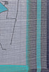 Sky Blue Linen Cotton Printed Traditional Saree