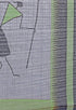 Green Linen Cotton Printed Traditional Saree
