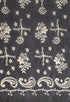 Navy Blue & White Maheshwari Silk Printed Traditional Saree