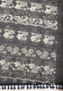 Navy Blue & White Maheshwari Silk Printed Traditional Saree