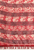Red Maheshwari Silk Printed Traditional Saree