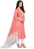Pink Pure Cambric Cotton Embroidered Kurta Set With Dupatta
