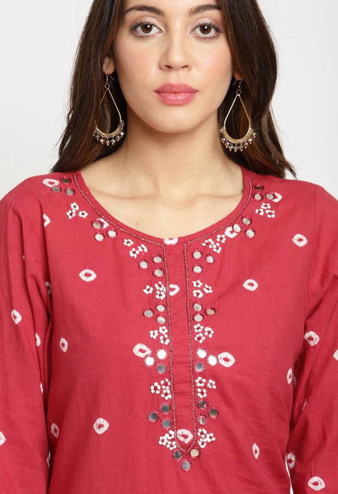 Rajnandini Pure Cotton Kurta Set With Dupatta
