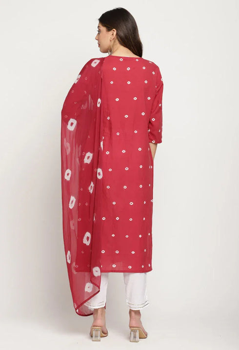 Rajnandini Pure Cotton Kurta Set With Dupatta