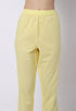 Yellow Pure Cambric Cotton Floral Embroidered Kurta Set With Dupatta