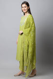 Pure Cotton Jaipuri Printed Kurta Set With Dupatta