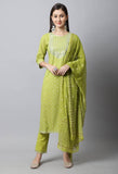 Pure Cotton Jaipuri Printed Kurta Set With Dupatta