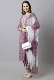 Pure Cotton Embroidered Kurta Set With Dupatta