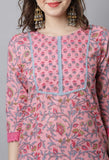 Pure Cotton Hand work Kurta Set With Dupatta