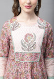 Pure Cotton Jaipuri Printed And Embroidered Kurta Set With Dupatta