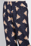 Brown Cotton Printed Salwar Suit with Dupatta