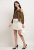 Brown Polyester Solid Top